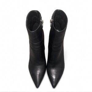 Marc Fisher Black Leather Ankle Boots